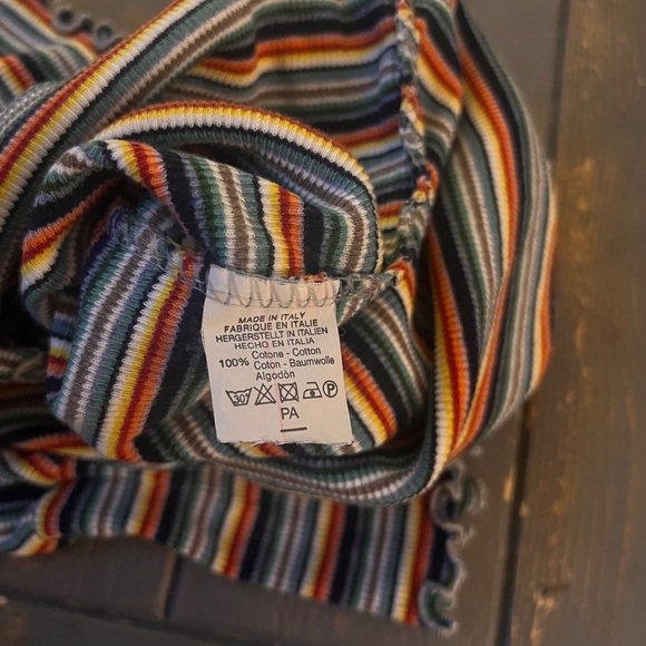 Brandy Melville Multicolor Striped Long Sleeve Top - Picture 4 of 4